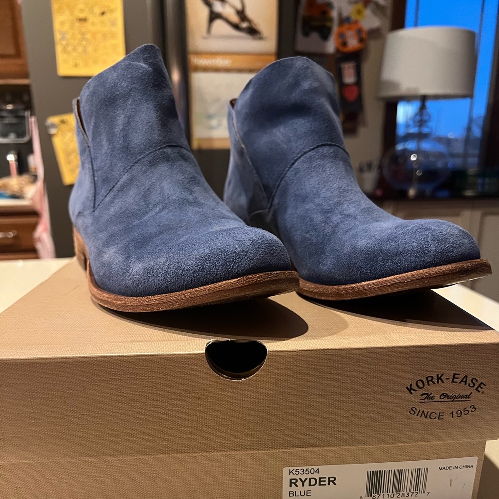 Kork Ease Ryder Boot Blue Size 9
